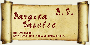 Margita Vaselić vizit kartica